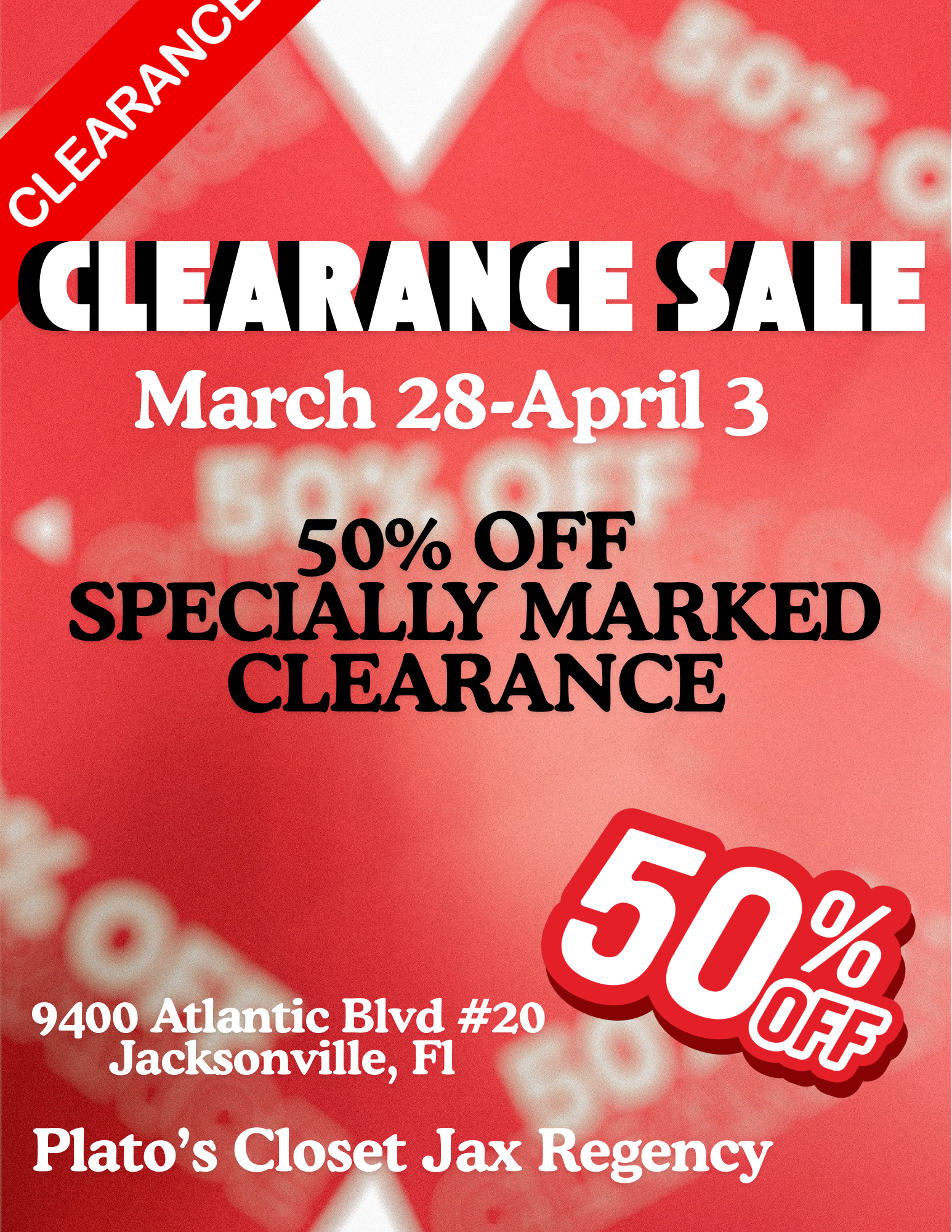 50% Clearance is on